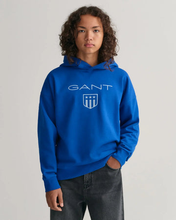 Φούτερ Με Κουκούλα Contrast Shield Hoodie Για Έφηβους (Outlet) GANT